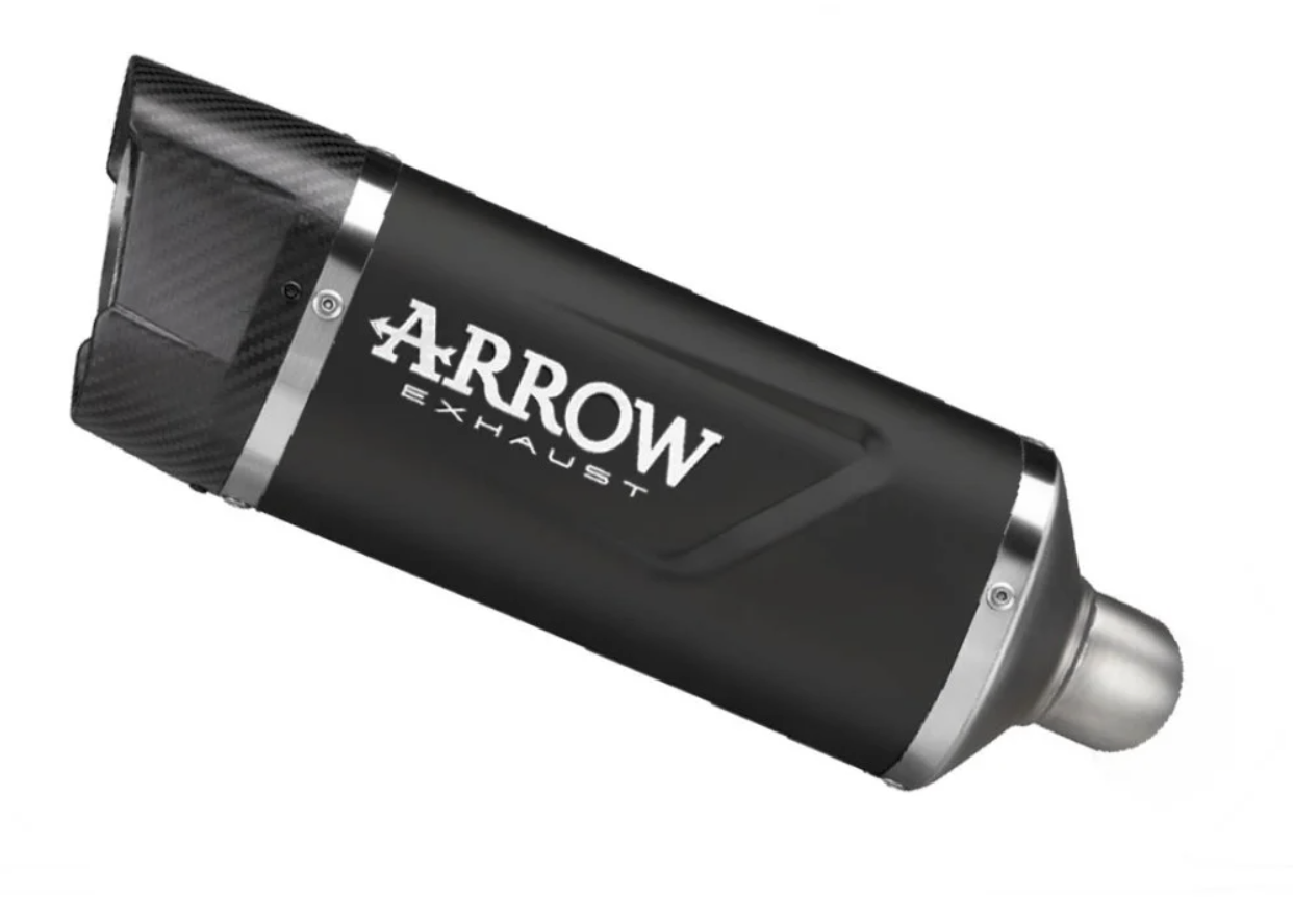Arrow Indy Race EVO "DARK" Aluminum Silencer Exhaust w/ CF End Cap | Yamaha MT-09 / SP (2024-2025)